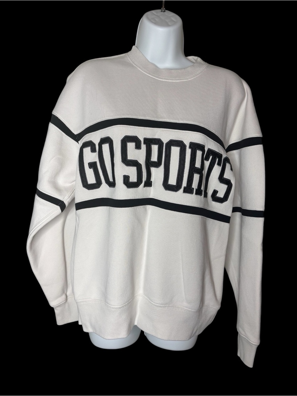 Abercrombie & Fitch GO SPORTS Cream Pullover Sweatshirt Soft Women Sz XS Gameday